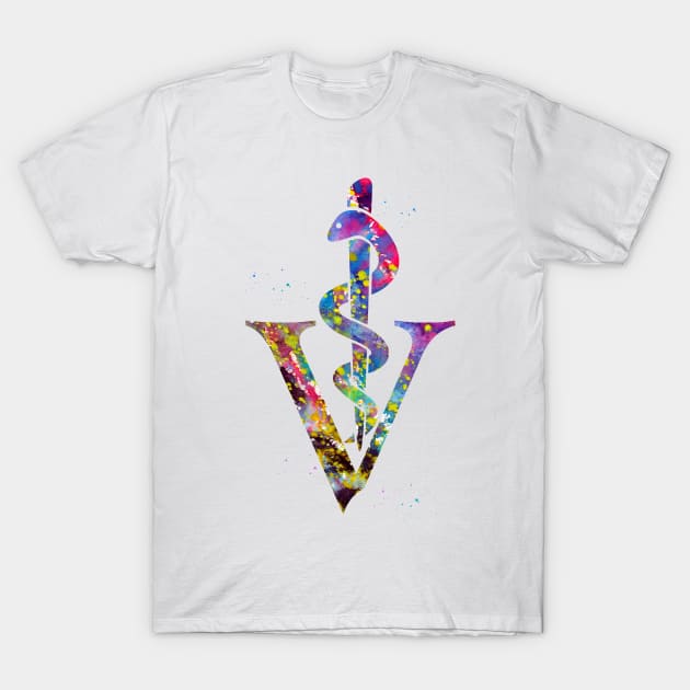 Veterinary Symbol T-Shirt by erzebeth